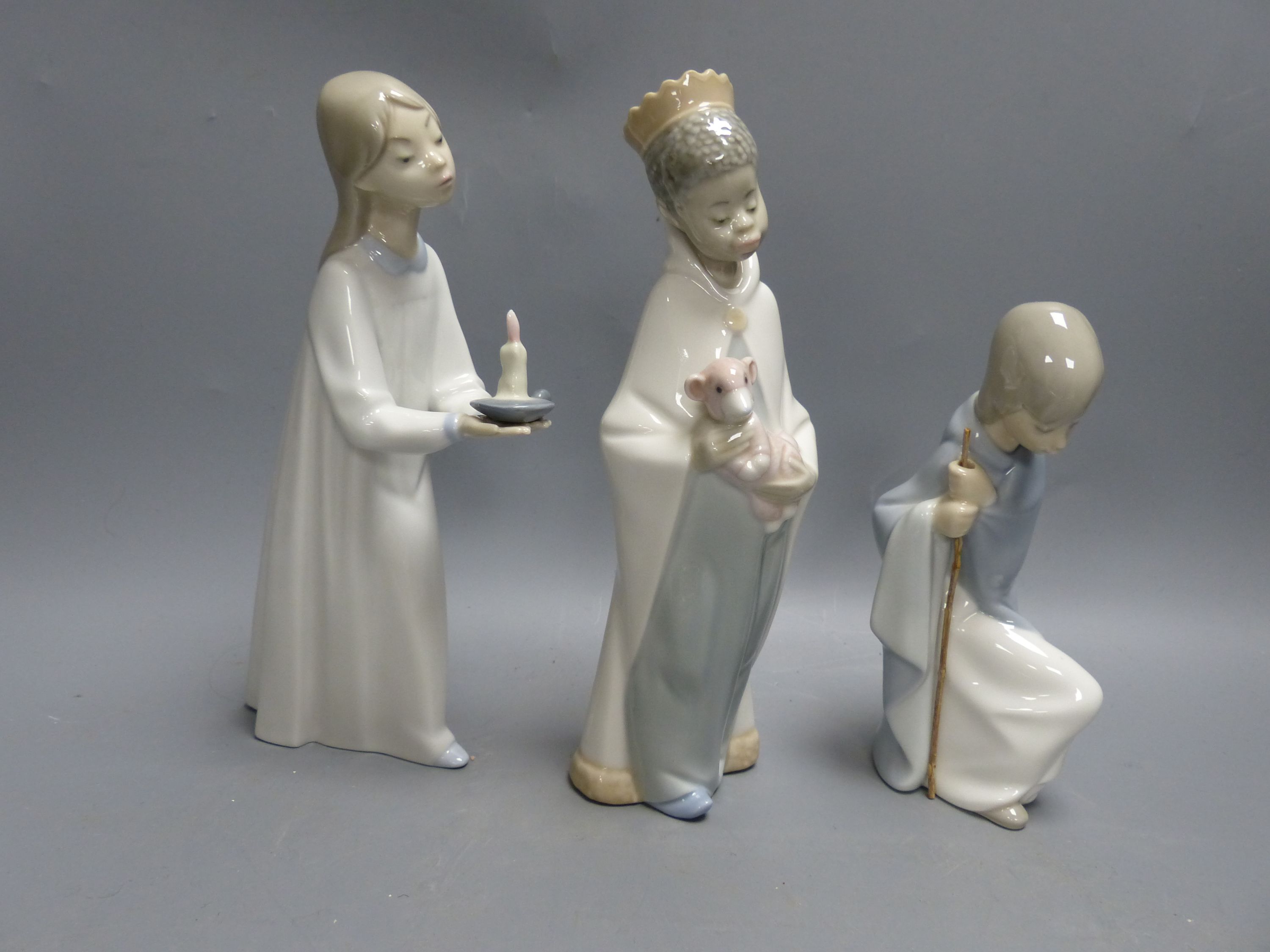 Twelve Lladro religious figures